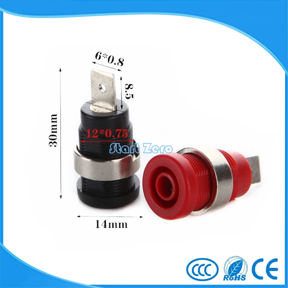 5 шт. 4 мм вилка типа банан гнездо из чистой меди безопасное покрытие высокое