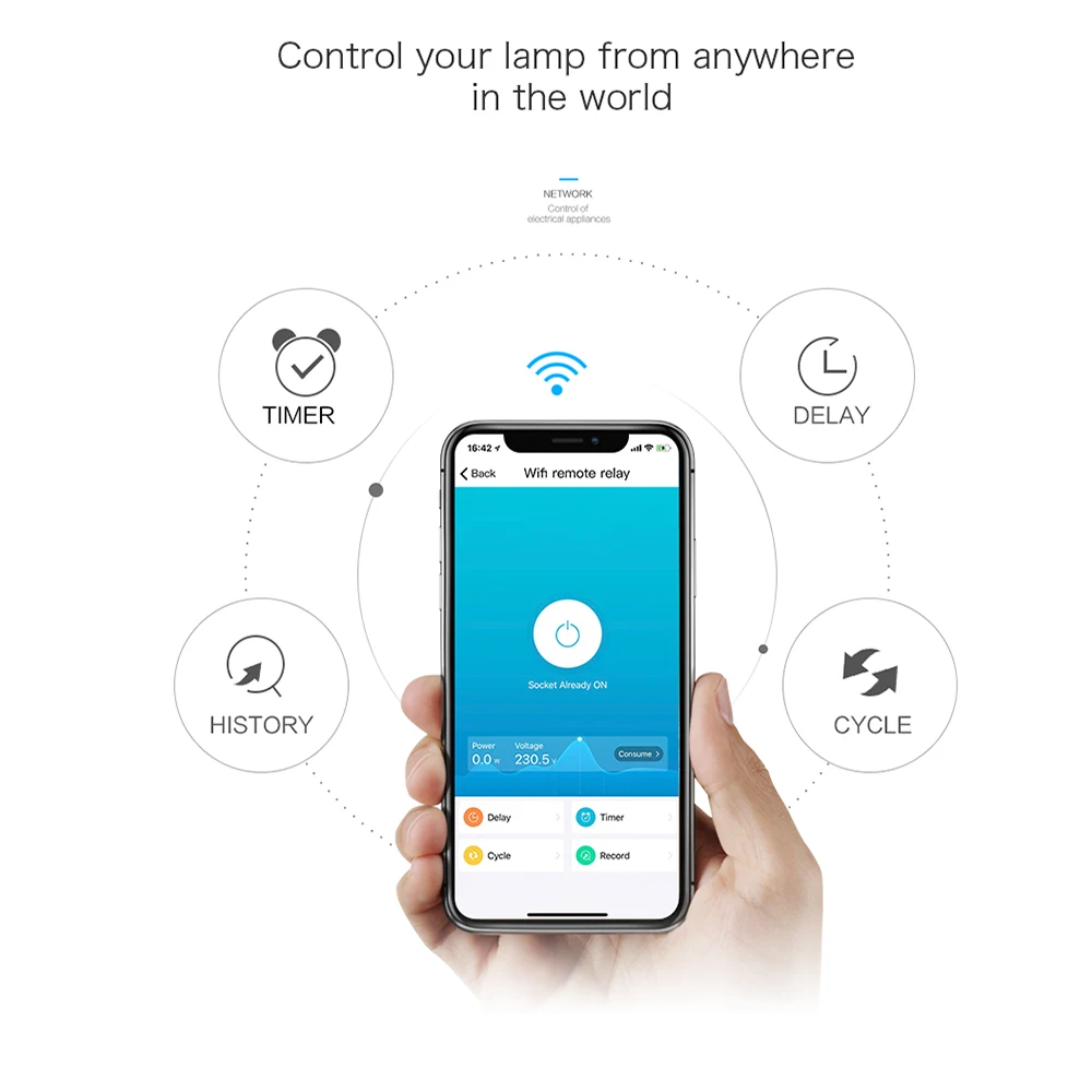 Geeklink умный дом автоматизация DIY таймер WiFi переключатель беспроводной разъем