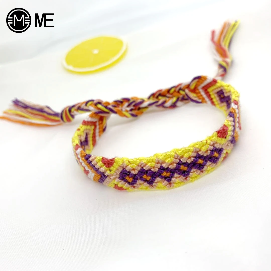 New Boho Hand Weave Braided Bracelet For Women Bohemian Cotton Rope Charm Bracelets Friendship Gift Vintage Jewelry | Украшения и
