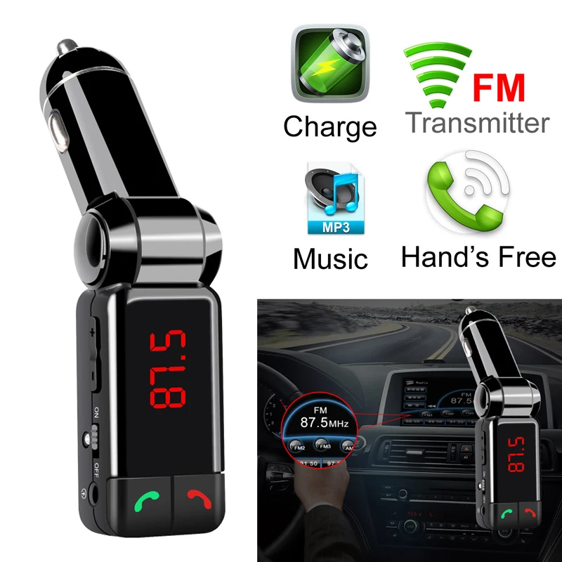 громкая связь в авто Автомобиль Bluetooth fm передатчик Hands Free Car Kit MP3 аудио плеер