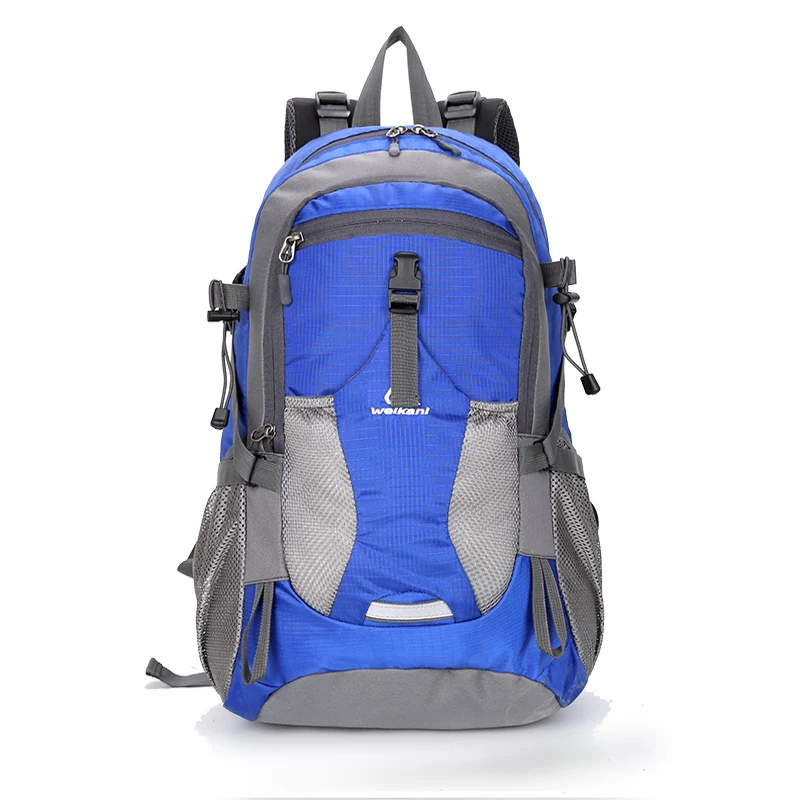 Blue 40л уличный походный рюкзак для кемпинга, армейская сумка, спортивный рюкзак, Мужская водонепроницаемая нейлоновая спортивная сумка, рюкзаки, сумка для альпинизма, путешествий - Цвет: Blue