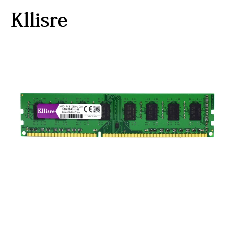Kllisre DDR3 2 Гб оперативной памяти 1333 МГц PC3 10600U Настольный ПК Память DIMM 240 булавки для