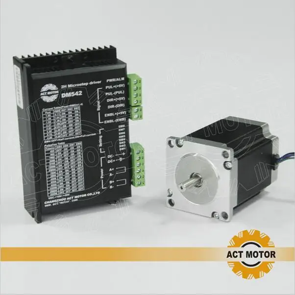 Доставка из DE!ACT Motor 1 шт. шаговый двигатель Nema23 23HS8430 4 Lead 270oz in 76 мм 3.0A Bipolar + драйвер