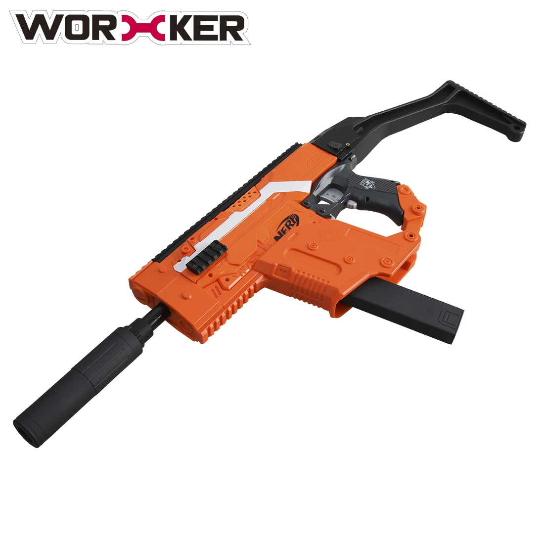 Набор аксессуаров для игрушек Nerf Stryfe черный оранжевый прозрачный|Игрушечное