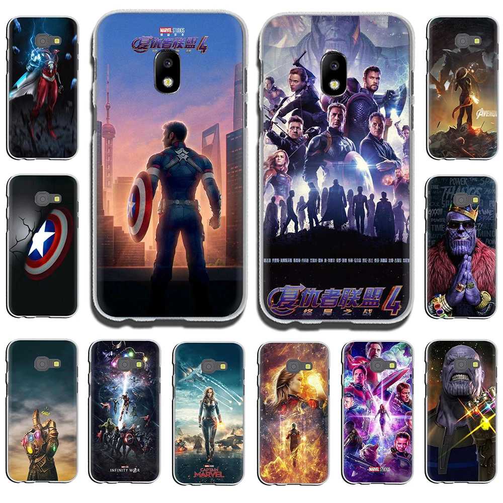 Marvel Супергерои Мстители 4 Жесткий чехол для телефона Samsung Galaxy J3 5 Prime 2017 EU J7 7