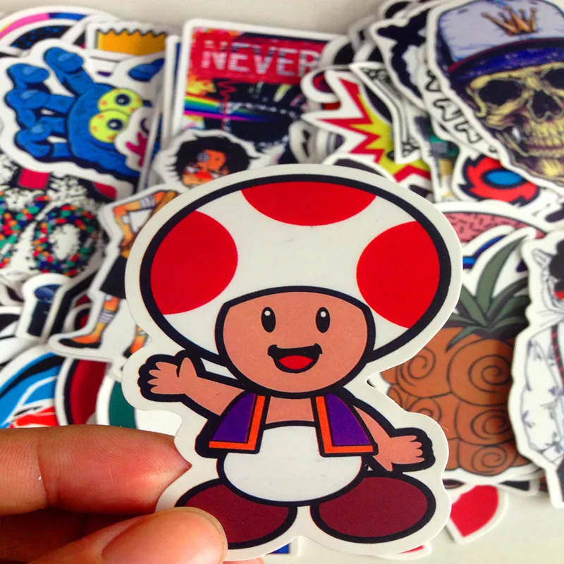 400pcs Mixed Random stickers for laptop sticker decal fridge skateboard PVC Travel Suitcase Wall Pencil Box toy | Игрушки и хобби