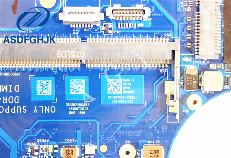 Материнская плата для ноутбука LA C361P Dell XPS 5510 материнская WWKNF 0WWKNF CN Ксеон E3 1505M v5 2 8