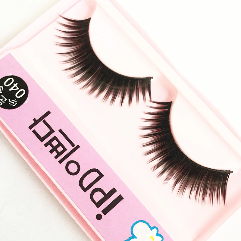 1 Pair Women Cross Fake Eye Lashes for Beauty Reusable Natural Makeup Tools False Eyelashes Handmade Short | Красота и здоровье