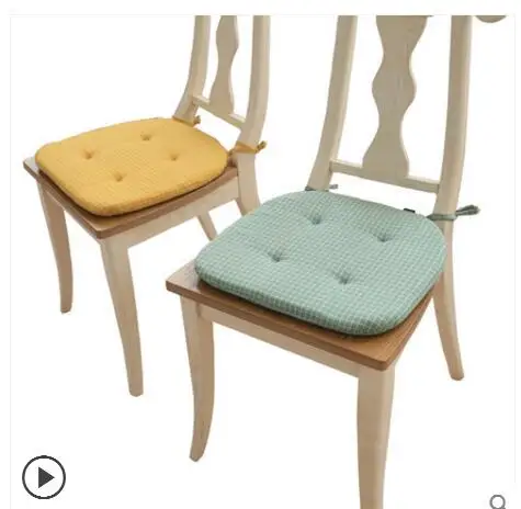 Сплошной цвет мягкий обеденный стул Губка Подушка для сидения стула татами офис