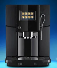 Black 220v Новая коммерческая Тепловая система One touch, полностью автоматическая Эспрессо-кофемашина с ЖК-дисплеем и кофемолка, 19 бар, Капучино/латте - Цвет: Black 220v