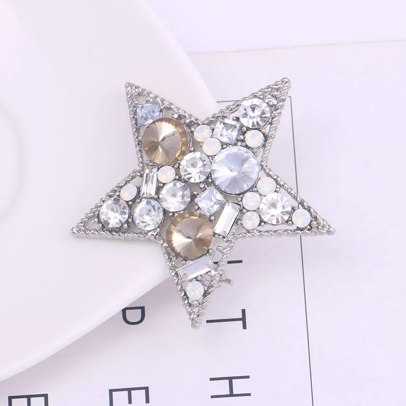 MIEG женский Стразы ab Crystal Star, брошь на шпильке