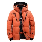 Мужские зимние куртки с белым утиным пухом, теплая парка с капюшоном, верхняя одежда на молнии ABZ499, 2020