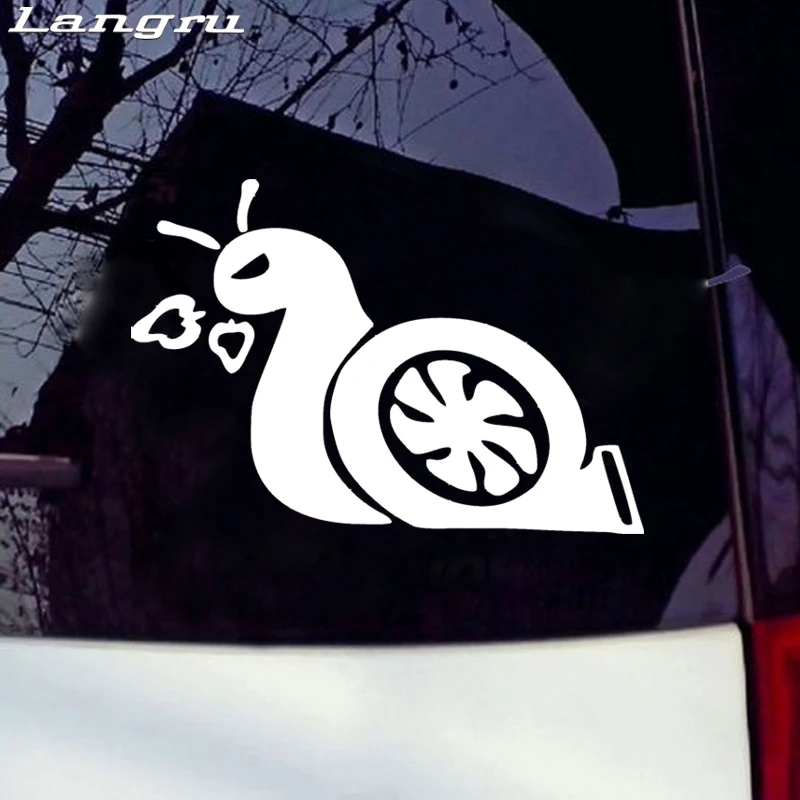 Виниловая наклейка Langru с улиткой стильная Улучшенная турбо-наклейка на окно