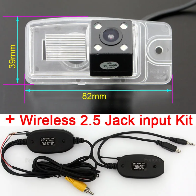 wireless Jack input Автомобильное Резервное копирование от видения заднего вида парковки беспроводной автомобильный монитор камера для Nissan X-Trail X Trail Xtrail T32 - Название цвета: wireless Jack input