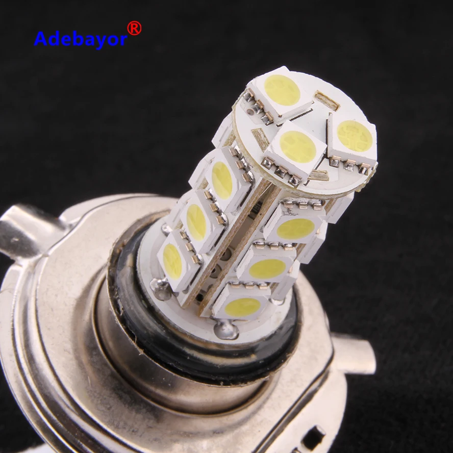 4X H4 18 LED 5050 SMD Автомобильная Лампа для противотуманной фары 12В Белый Бесплатная