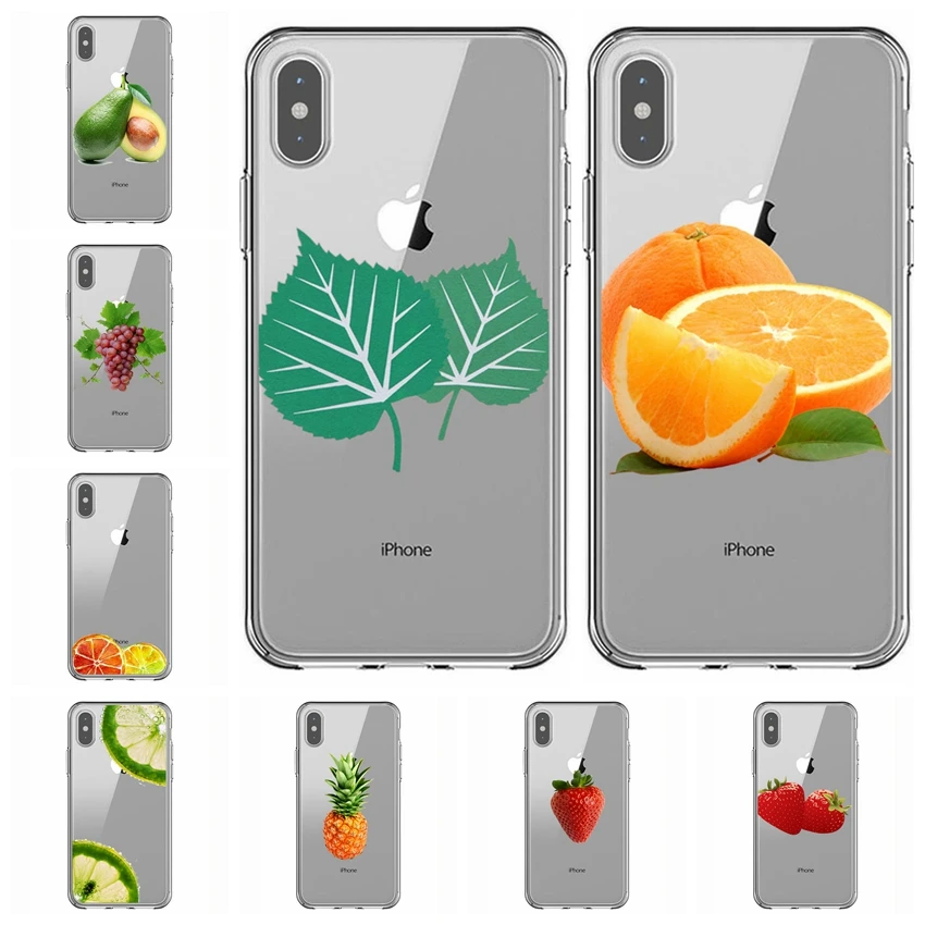 Силиконовый чехол для телефона iPhone 6 6s Plus 7 8 персиковый ананас мягкая задняя