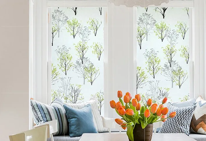 Оконная пленка W = 60/75/80 см * 300 высший сорт цвета самоклеющиеся декоративные