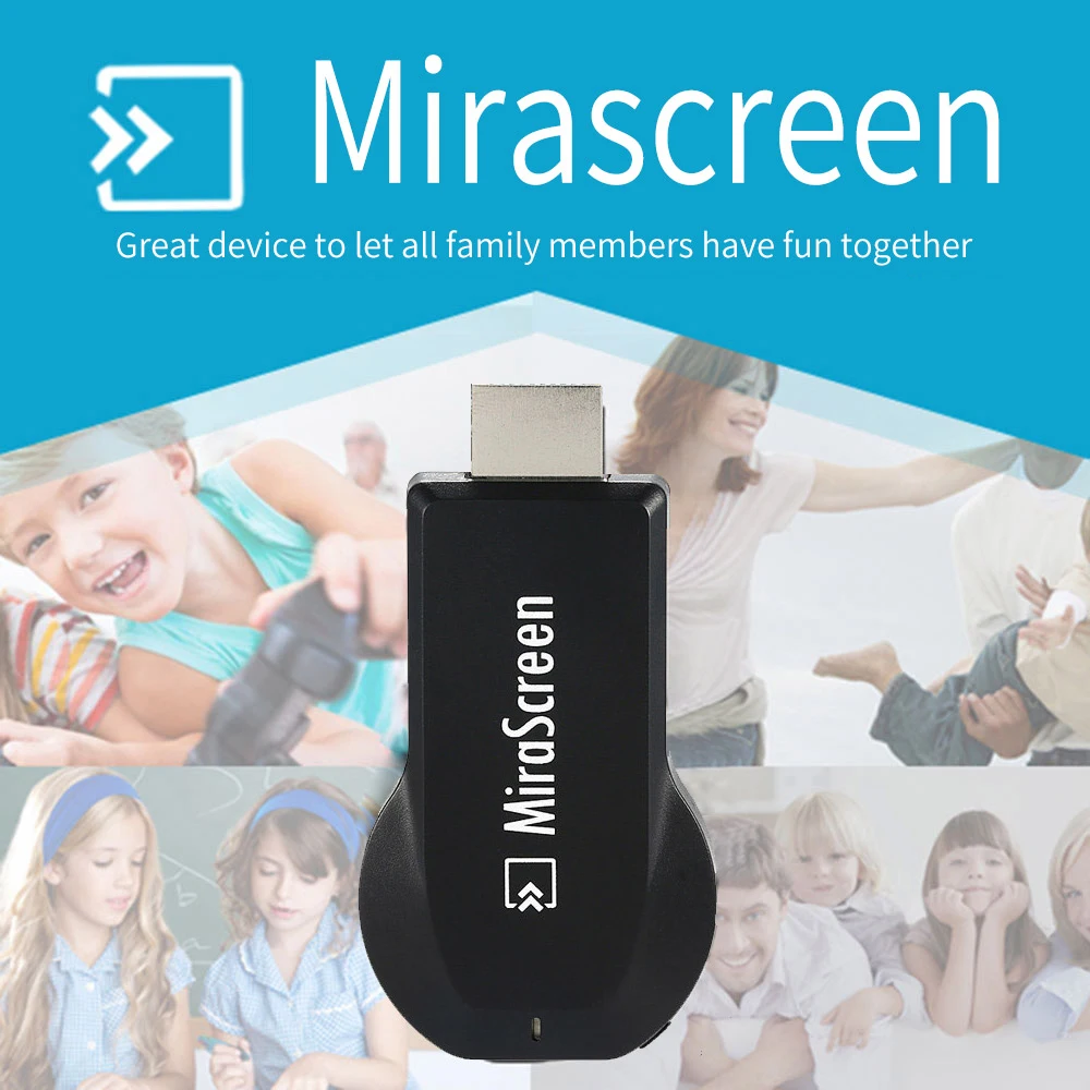 Беспроводной WiFi приемник MiraScreen HDMI 1080P HD интерфейс ТВ приставка DLNA Airplay Miracast для