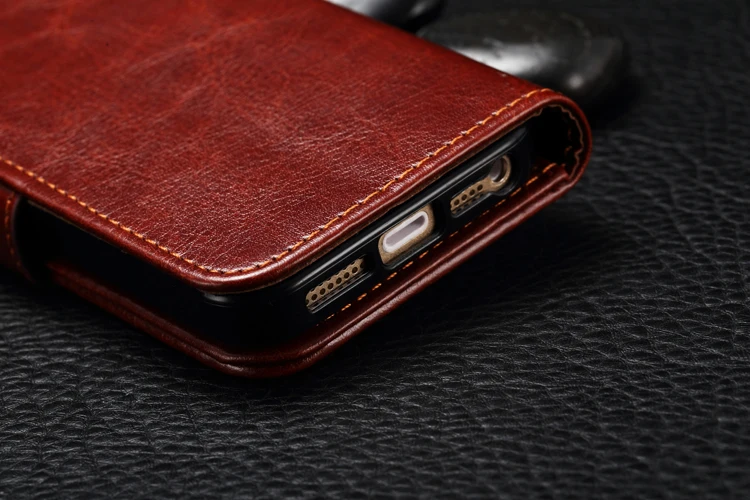 Чехол с откидной крышкой для iphone X Xs max Xr 8, 7, 6, 6 S, Plus, 5, 5S SE Роскошный чехол-портмоне в ретро-стиле чехол кожаный Силиконовый ТПУ Корпус сумка чистый Чехол-держатель с Etui