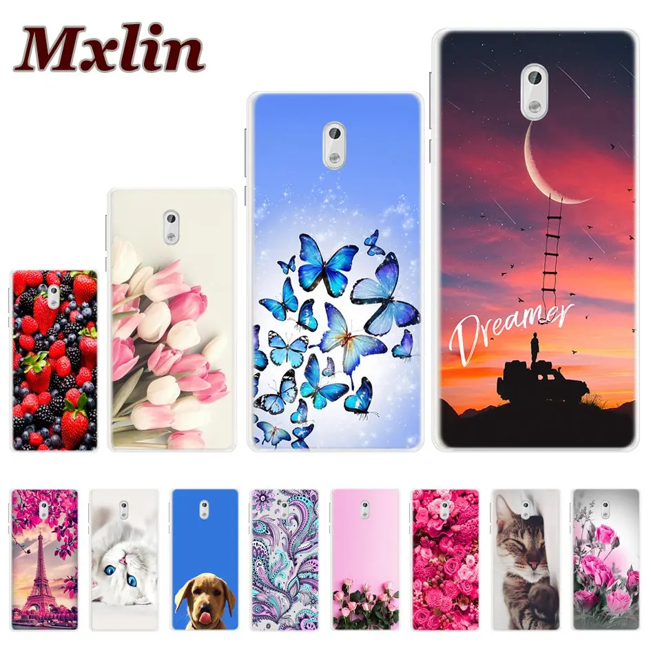 Силиконовый чехол для Nokia 3 1 2018 с милым рисунком кота мягкий из ТПУ TA-1032 чехлы