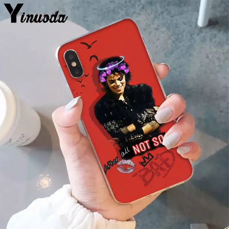 A4 Yinuoda Майкл Джексон мягкий чехол для телефона iPhone 8 7 6 6S Plus X XSMAX 5 5S SE XR 10 Fundas Capa 11 11pro 11promax - Цвет: A4