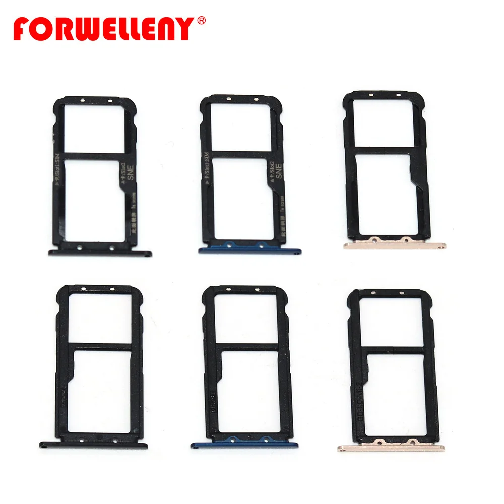 

For huawei mate20 mate 20 lite Micro Sim Card Holder Slot Tray Replacement Adapters black blue gold SNE-AL00, SNE-LX1