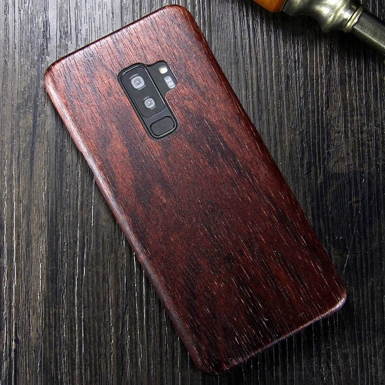 Для samsung S9 Plus чехол Роскошный тонкий ультра тонкий жесткий из натурального дерева противоударный защитный чехол для телефона для S9 S8 Plus задняя крышка
