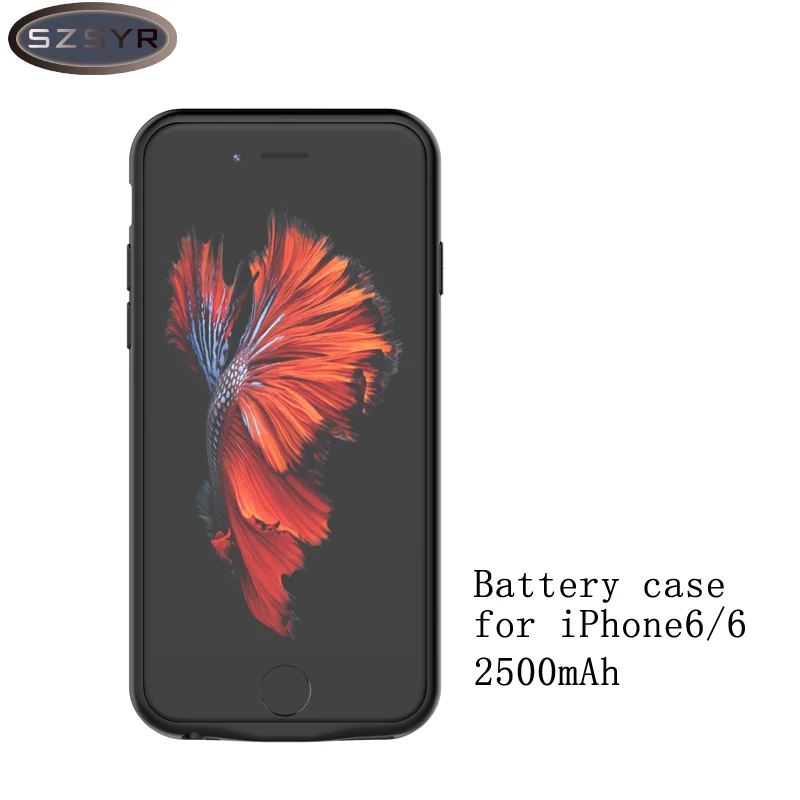 Новое зарядное устройство чехол для iPhone 6 6S внешний аккумулятор зарядки iphone 2500