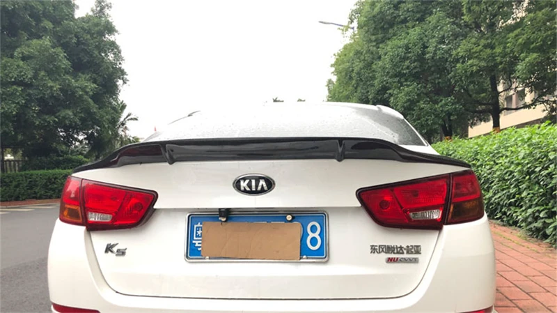 Используется для KIA k5/спойлер Optima год глянцевое углеродное волокно/FRP заднее крыло R стиль спойлер, аксессуары