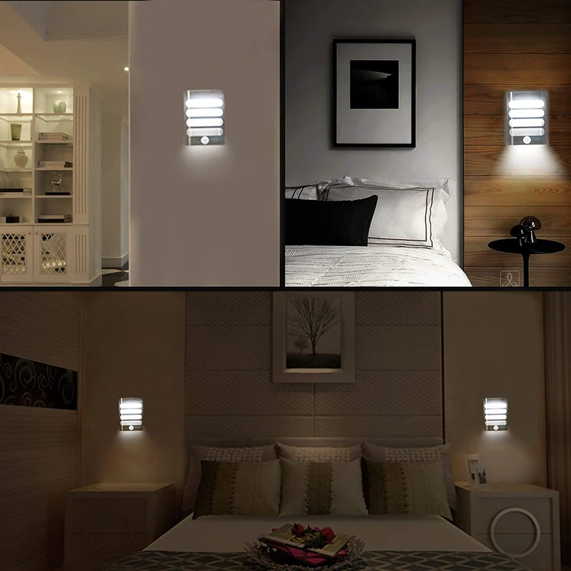 Светодиодный ночник с датчиком движения и питанием от аккумулятора или