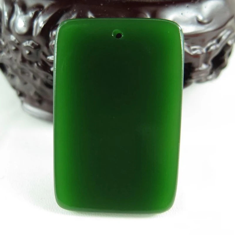 Подвески из натурального сухого зеленого камня в форме цветка красивая резьба на