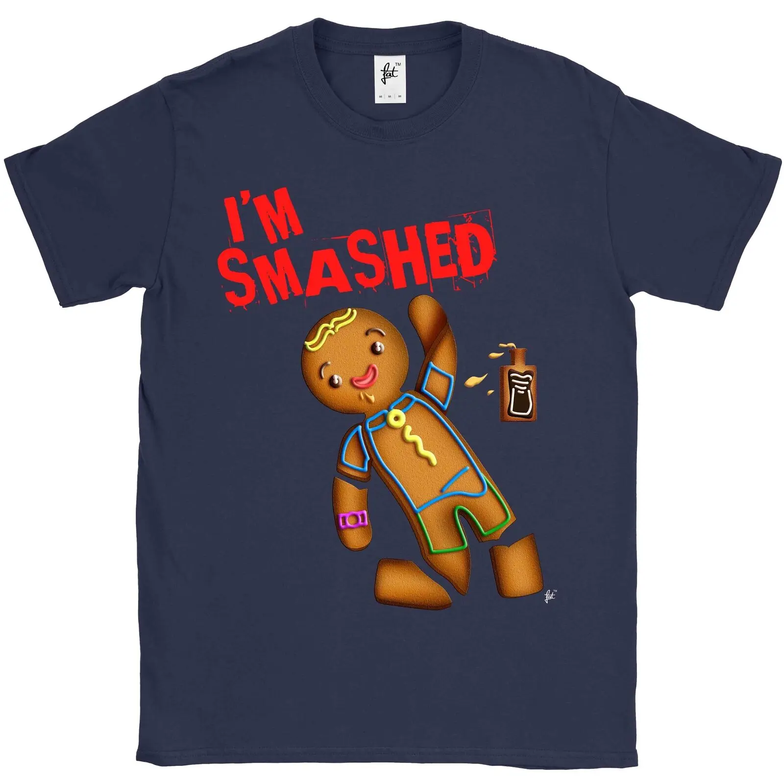 Фото I'm Smashed Drunk Gingerbread Man Having Fun Mens T-Shirt2019 fashionable Brand 100%cotton Printed Round Neck T-shirts cheap who Мужская I'm Smashed Drunk Gingerbread Man Having Fun Mens T-Shirt2019 fashionable Brand 100%cotton Printed Round Neck T-shirts cheap who Мужская