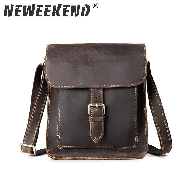 Винтажная Повседневная сумка мессенджер из натуральной кожи на молнии|bag for|bags for