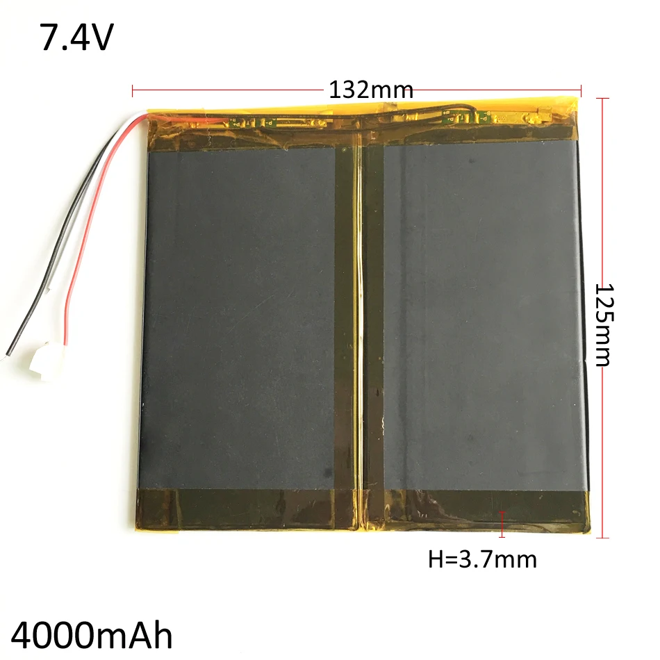 7,4 V Высокая емкость 4000mAh перезаряжаемый аккумулятор 37132125 литий-полимерный литий-ионный аккумулятор для внешнего аккумулятора планшета ПК ноутбука PAD