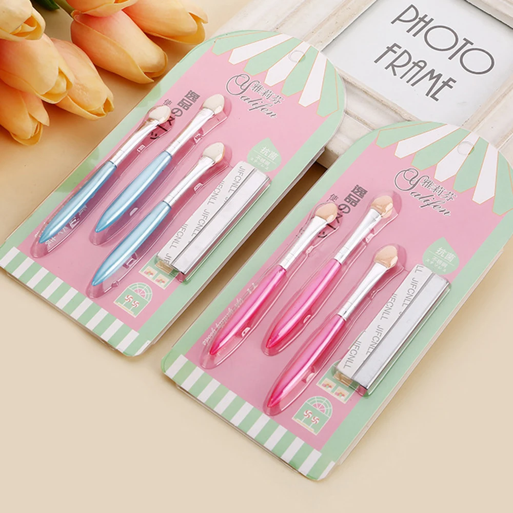 Кисти для подводки глаз теней губки кисти губ 4 шт./компл. одноразовый аппликатор