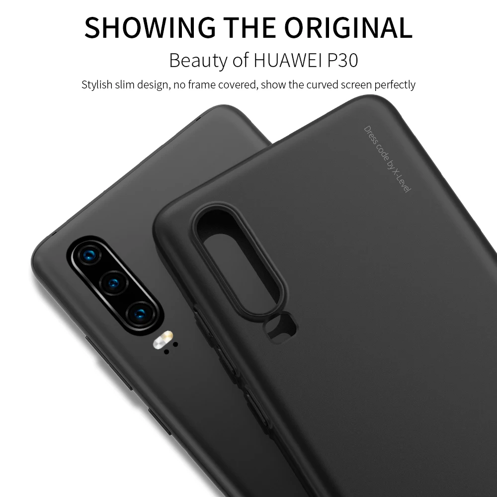 Высококачественный жесткий чехол X-level из поликарбоната для Huawei P40 P30 Pro Lite Nova 4e