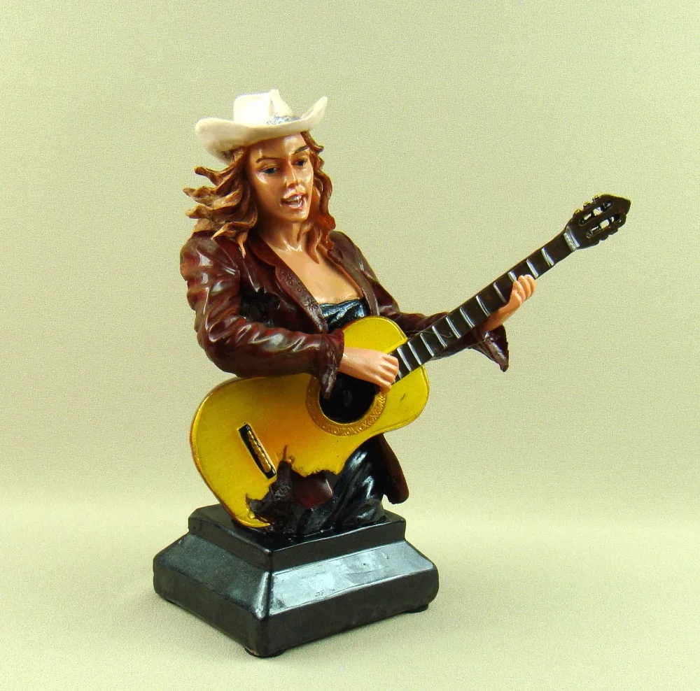 Гитара-паба в американском стиле ковбойская фигурка статуэтка декор из смолы
