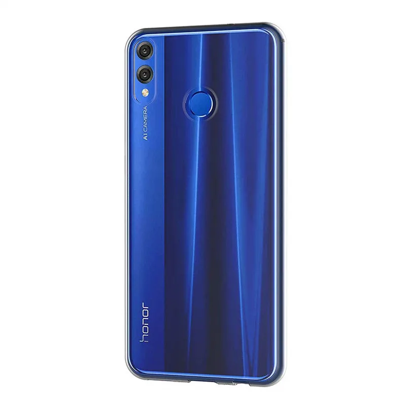 Чехол для Honor 8X мягкий силиконовый прозрачный чехол накладка телефона Huawei 8 X Honor8X