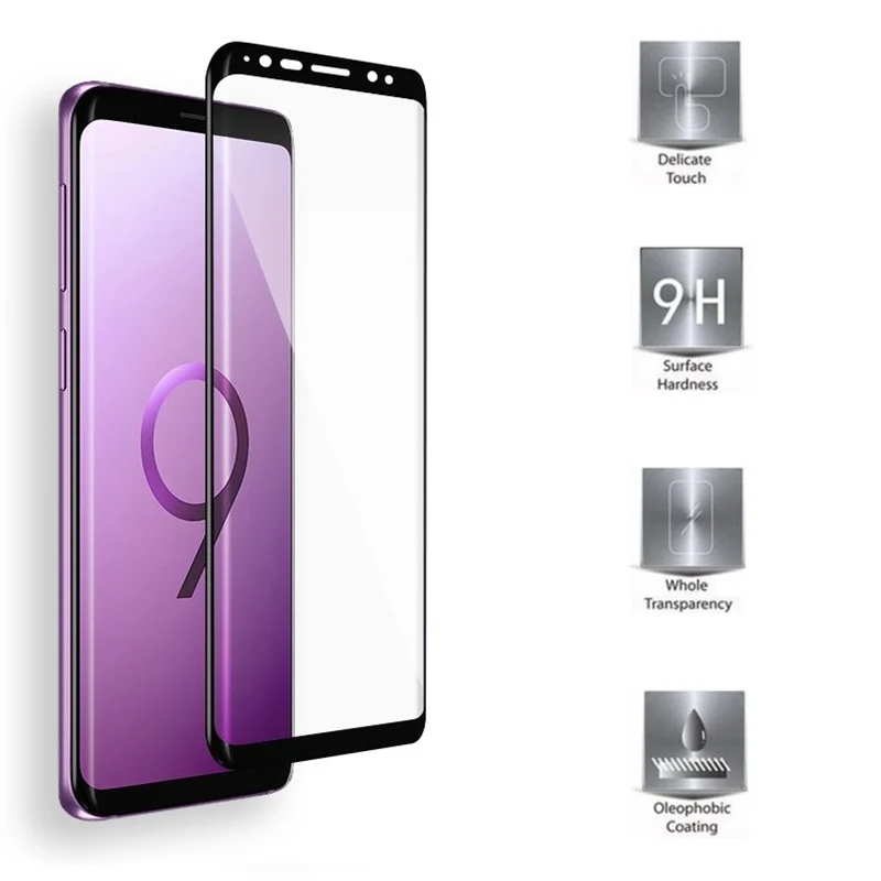 Полное покрытие закаленное стекло для Samsung Galaxy S9 + plus экран защитный 6 2 дюйма