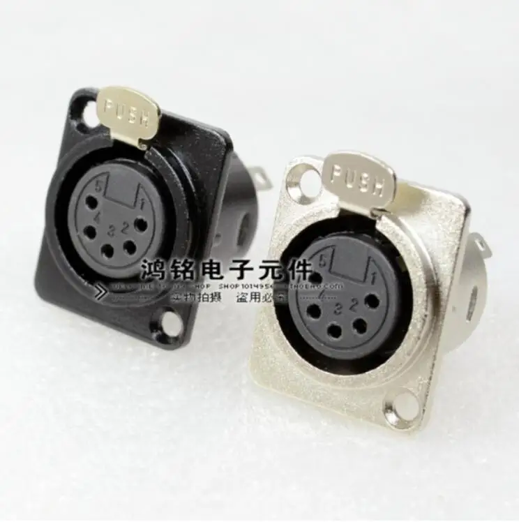 10 шт./лот 3/4/5/6/7 Pin Металл XLR микрофон аудио Мужской гнездо Разъемы 3P 4P 5P 6P 7 P XLR разъем адаптера