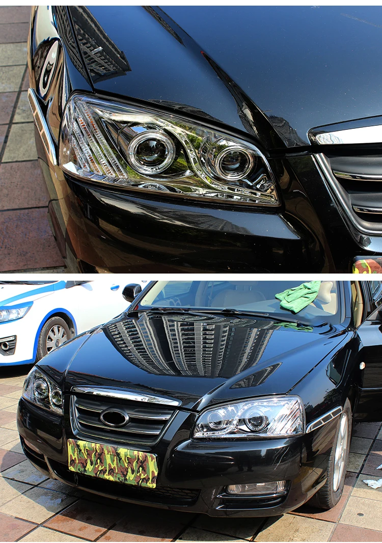 Для hyundai Elantra головной светильник s в сборе год DRL HID ксеноновый светильник 2004 2005 2006 2007 2008 год для Elantra головной светильник s