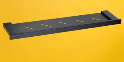 Bathroom Shelf Черный держатель для полотенец из нержавеющей стали, двойной черный держатель для полотенец, мыльница, держатель для туалетной щетки, аксессуары для ванной комнаты, подвесной набор полотенец - Цвет: Bathroom Shelf