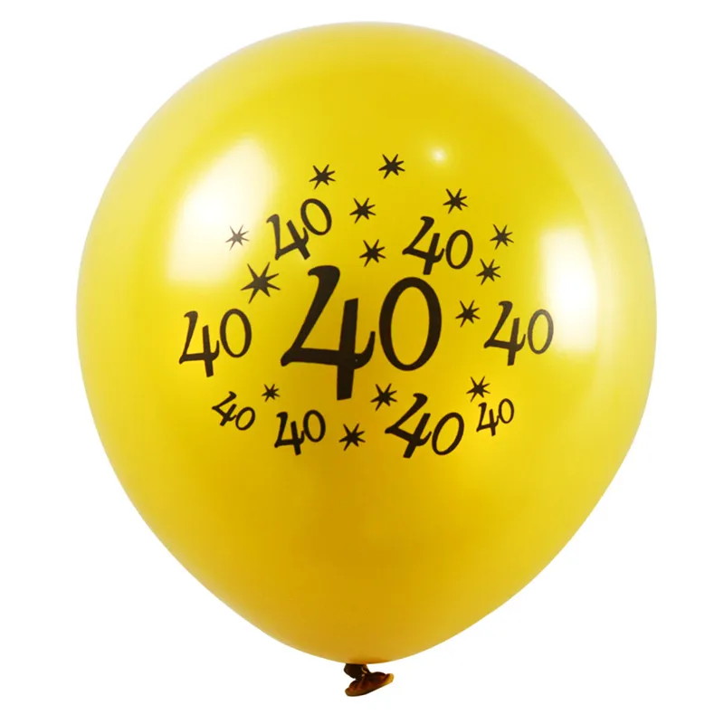 Золотые латексные воздушные шары 12 дюймов 10 шт. 30/40/50/60/70 лет|Воздушные и аксессуары| |
