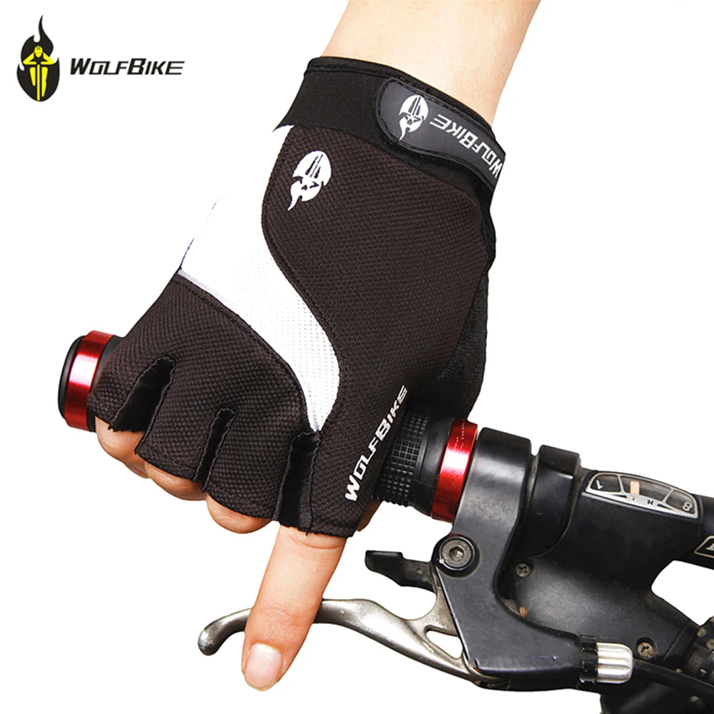WOLFBIKE Велоспорт перчатки открытые велосипедные для сенсорного экрана Guantes Luvas