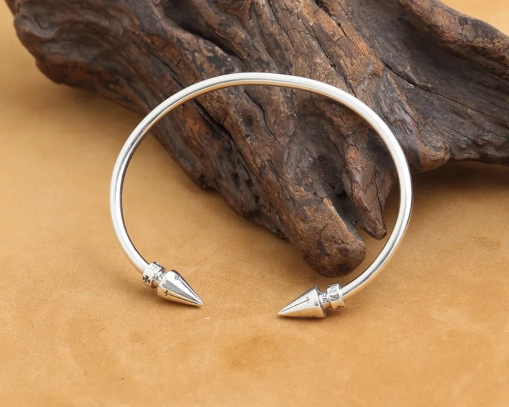 S925 sterling silver Thai cross act the role ofing is tasted special nail openings punk fashion wind bracelet S116 | Украшения и