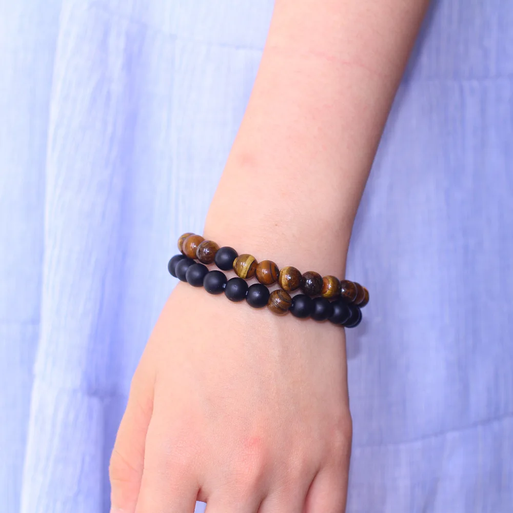 Браслеты в стиле ретро для мужчин и женщин простые украшения из бисера виде