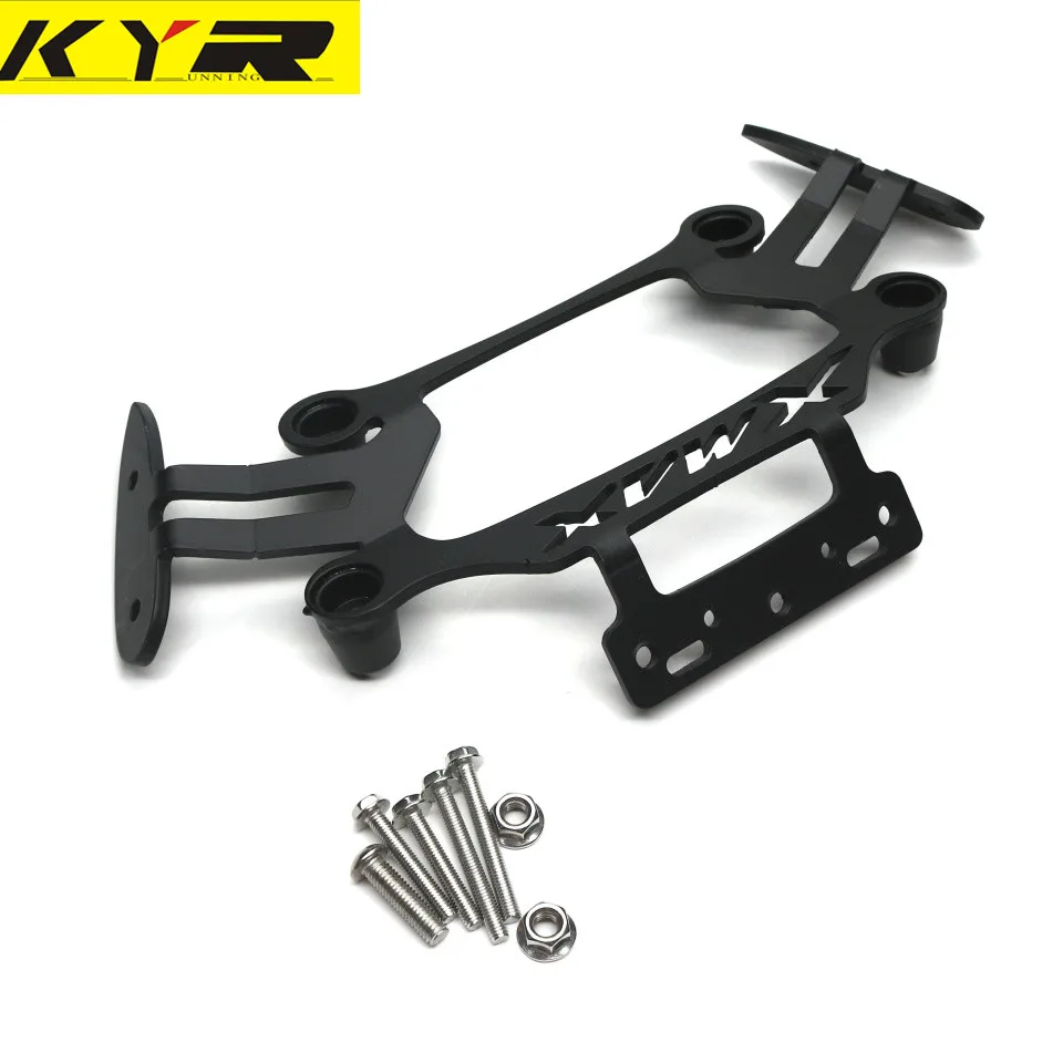 bracket Мотоцикл для Yamaha XMAX X-MAX 250 300 Передняя подставка держатель смартфон мобильный телефон gps плиты R25 R3 кронштейн для зеркала - Цвет: bracket