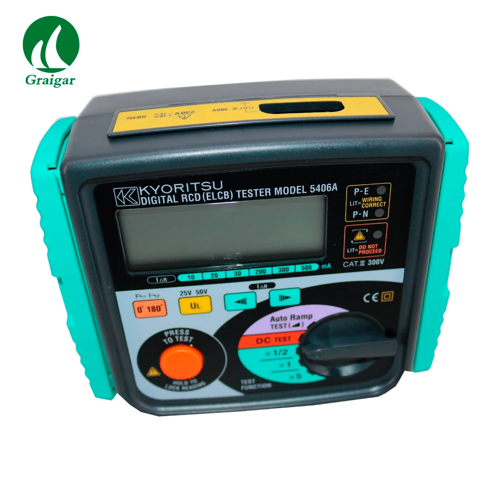 Цифровые тестеры KYORITSU 5406A RCD (ELCB) с 3 светодиодами для проверки правильного