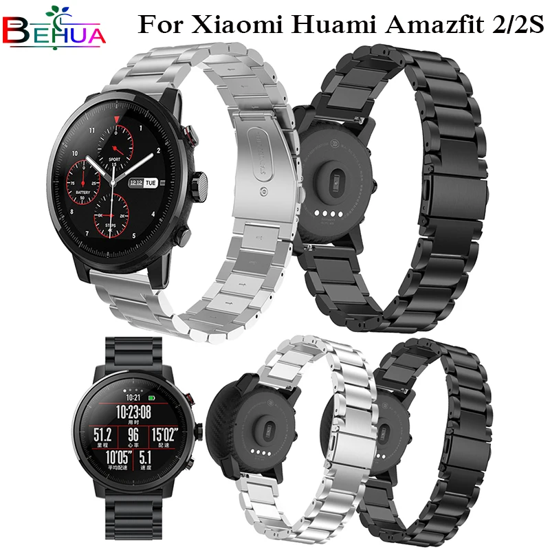 Ремешок из нержавеющей стали для часов HUAMI Amazfit Stratos 2 2S|Ремешки часов| |