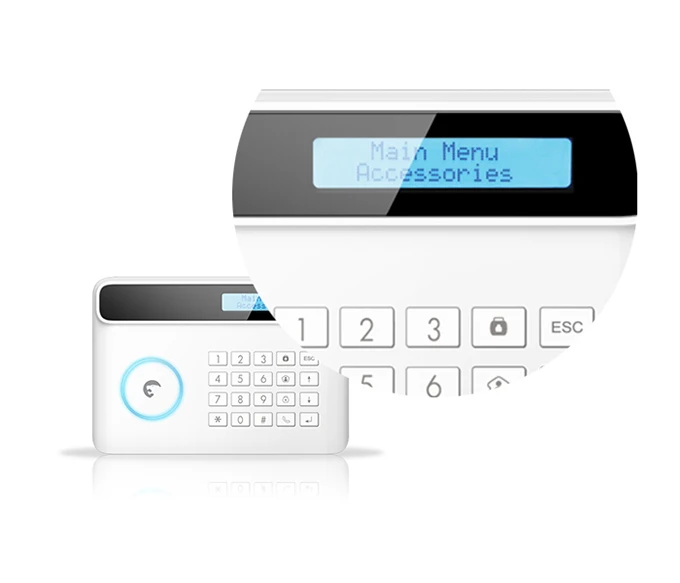 Радиочастота 433 МГц сигнализация для домашней безопасности gsm с ЖК экраном и 4